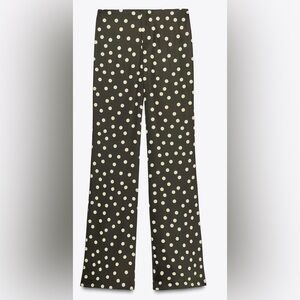 Zara Olive Green Polka Dot Pants